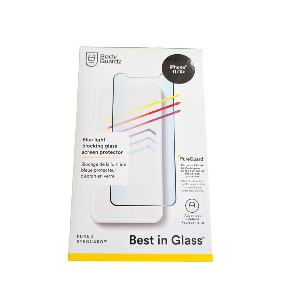 Mm3N 2-Pack!! BodyGuardz Blue Light Screen Protector iPhone 11 / XR – New in Box